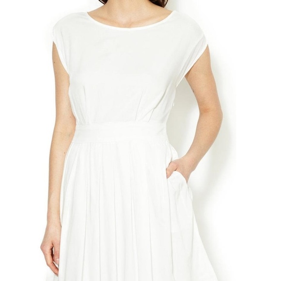 Spring Summer Sales Paul & Joe Sisters White Antella Pleated Dress US 6 to US 8 - Picture 2 of 2